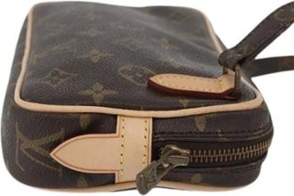 Louis Vuitton Pre-owned Cross Body Bags, female, Brown, Size: ONE SIZE Pre-owned Pochette Marly Bandouliere Bag