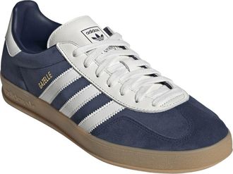 adidas Gender Inclusive Gazelle Indoor Sneaker in Night Indigo/White/Gum 3 at Nordstrom, Size 10.5 Womens