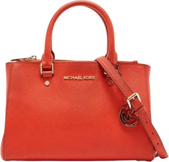Michael Kors Pre-owned Leather totes - Dames - Vintage Schoudertas - Rood - ONE Size - Vintage