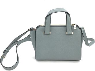Valextra Leather Tote Bag In Womens Gray (Pre-Owned)
