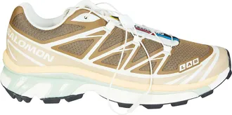 Salomon White Mesh Breathable Lugs Sneakers