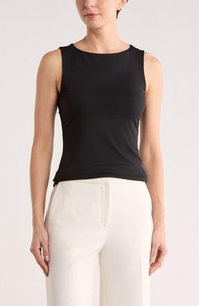 Nordstrom Rack Scoop Neck Sculpt Knit Tank in Black at Nordstrom Rack, Size X-Large