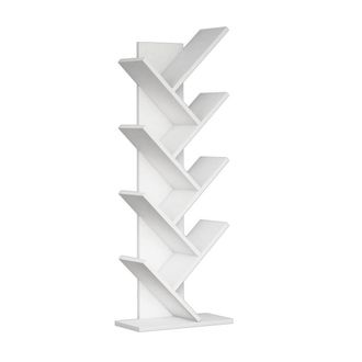 Calicosy 8-Shelf Bookcase, H128.5 Cm - DAWN in White