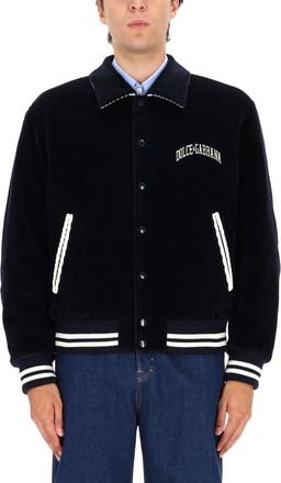 Dolce & Gabbana Corduroy Bomber Jacket