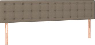 vidaXL Cabeceros 2 Unidades De Tela Gris Taupe 90x5x78/88 Cm Vidaxl