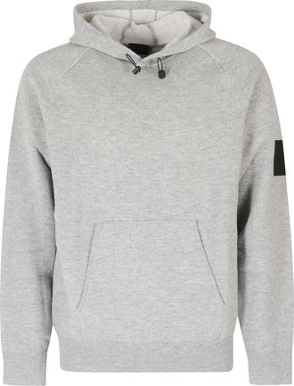 Outhere Oak Drawstring Kangaroo Pocket Brushed Wool Hoodie