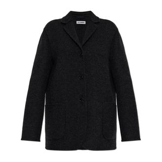 Jil Sander Dames, Jassen, Zwart, Maat: XL Wol