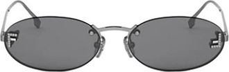 Fendi Sunglasses, unisex, Gray, Size: 54 MM Stylish Crossbody Bag for Women
