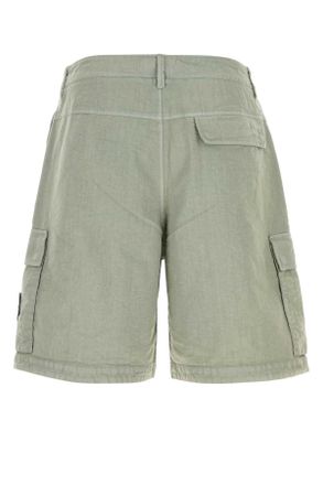 Stone Island Nylon Cargo Bermuda Shorts - Green