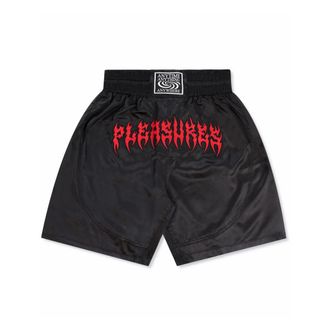 Pleasures Korte Broeken, Heren, Zwart, M, Polyester, Muay Thai Style Shorts