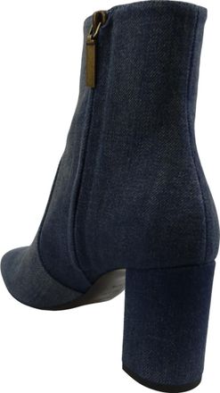 Saint Laurent Stiefeletten - Stivaletti in Denim Blu - Gr. 37,5 (EU) - in Blau - f&uuml;r Damen