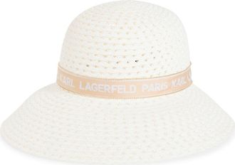 Karl Lagerfeld St Tropez Reader Hat in Ivory at Nordstrom Rack