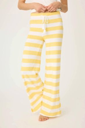 PJ Salvage Cabana Pants In Lemon