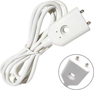 OEM Sonda Sensora De Agua - Detector De Fugas Con Cable - Previene Da&ntilde;os Por Agua - Acero Inoxidable - Cable De 1 Metro - Blanco