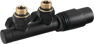 OEM Bruckner Wicher - Conjunto Termost&aacute;tico De V&aacute;lvulas De Conexi&oacute;n Centra, Negro Mate 600.311.6