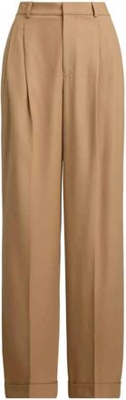 Polo Ralph Lauren Dames, Broeken, Bruin, Maat: XS Wol