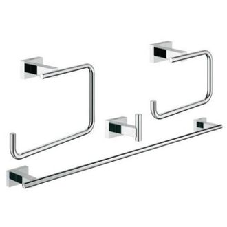 GROHE Essentials Cube Juego De Accesorios 40778001, Cromado - Grohe