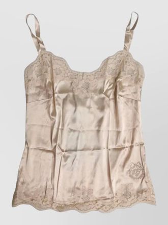 Dolce & Gabbana silk lace tank top