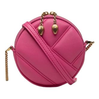 Bulgari Pre-owned Vintage Pochette - Dames - Pre-owned - Roze - Maat: ONE Size Leer