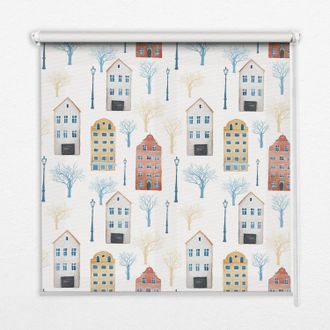 Tulup Tenda A Rullo Interna Per Finestra - Tenda Filtrante Luce - Tenda Privacy - Tenda Decorativa Rettangolare - Rullo Per Interni - (130 Cm X 140 Cm) - Bl