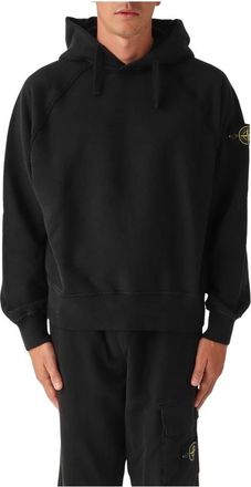 Stone Island Heren, Sweatshirts & Hoodies, Zwart, Maat: XL Katoen