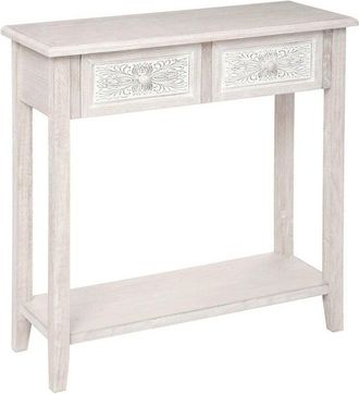 Atmosphera Atmosphera - Consolle hina con ripiano in legno sbiancato l80cm créateur dintérieur