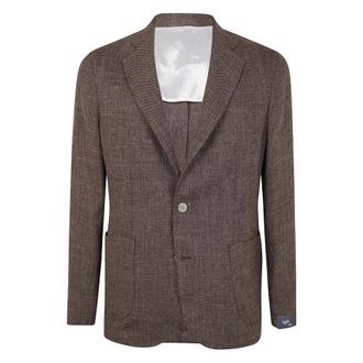 Barba Heren, Pakken, Bruin, Maat: 2XL Linnen