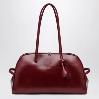 Jacquemus Burgundy Glossy Leather Turismo Bag