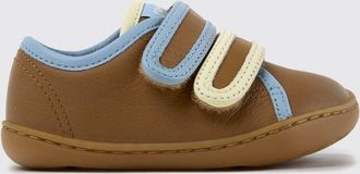 Camper Sneakers Twins da bambino in pelle con motivo bicolor e chiusura a strappo
