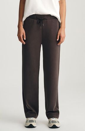 Mavi Sporty Luxe Drawstring Sweatpants in Coffee Bean at Nordstrom, Size Medium