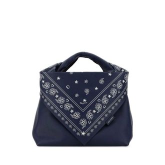 Marc Jacobs Blue Leather Shopping Bag