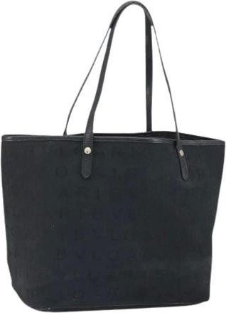 Bulgari Pre-owned Tote Bags, female, Black, Size: ONE SIZE Pre-owned Vintage Tote Bag