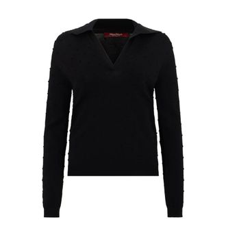Max Mara Dames, Truien, Zwart, Maat: S Viscose