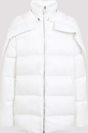 Moncler White Hooded Cyclopic Jacket