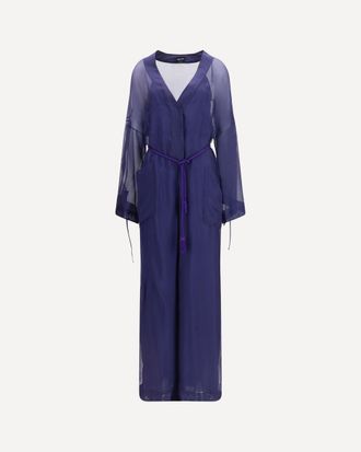 Giorgio Armani Viscose and silk gauze Jumpsuit Female 40