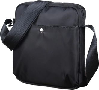 Generic Compatible For Mens casual vertical crossbody diagonal messenger(Black)