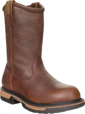Rocky Mens Ironclad Wellington Boots In Tan Pitstop