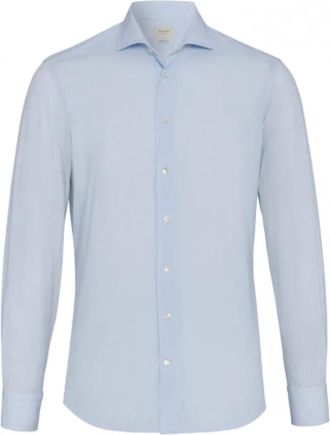 Traiano Rossini Radical Fit Shirt - Heren - Zakelijke Overhemden - Blauw - L - Leer - Overhemden