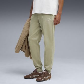 Puma Pantaloni della tuta PUMA Class da uomo, Abbigliamento, Verde, S