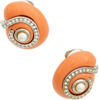 Kenneth Jay Lane Button Earrings
