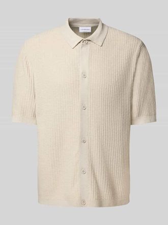 Lindbergh Lindbergh Freizeithemd mit Knopfleiste in Offwhite, Gr&ouml;&szlig;e XXL