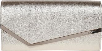 Jimmy Choo London Emmie Clutch - Dames - Clutches - Grijs - ONE Size - Tassen