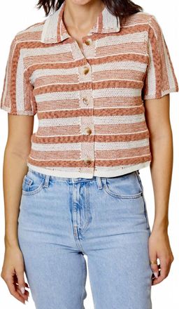 dh New York Filipa Top In Copper Combo