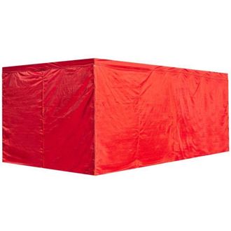Regalos Miguel Regalos Miguel - Packs Laterales Carpas Plegables - Pack 4 Laterales Lisos Para Carpas 3x6 Master - Rojo