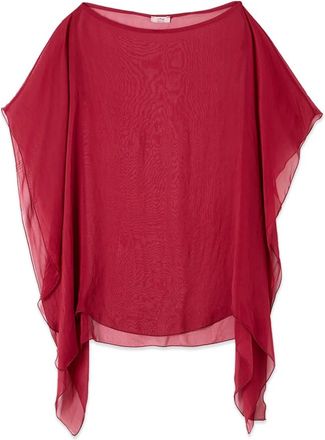 Oltre Silky Scarves - Dames - Blouses - Rood - S/M - Overhemden
