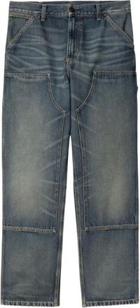 Carhartt Work in Progress Double Knee Pant - unisex - Jeans - Blauw - Maat: W31 Katoen
