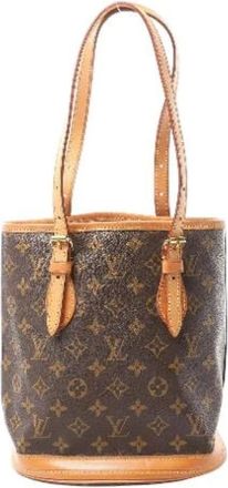 Louis Vuitton Pre-owned Bucket Bags, female, Beige, Size: ONE SIZE Pre-owned Bucket PM