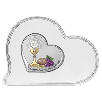 OEM Una Imagen De Un Recuerdo De La Primera Comuni&oacute;n Con Una Inscripci&oacute;n En Un Panel Blanco. Tama&ntilde;o: 16,1x12cm Sku: Bc6755sf/1scol