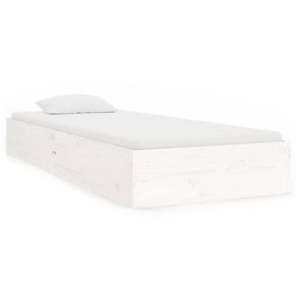 Berkfield Home Bed Frame White Solid Wood 90x190 cm Single