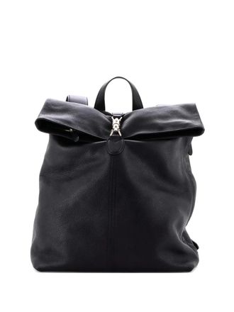 Gucci Jackie 1961 Leather Large backpack - Zwart
